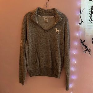Victoria’s Secret Pink Half Zip-Up Sweatshirt